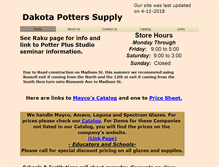 Tablet Screenshot of dakotapotters.com